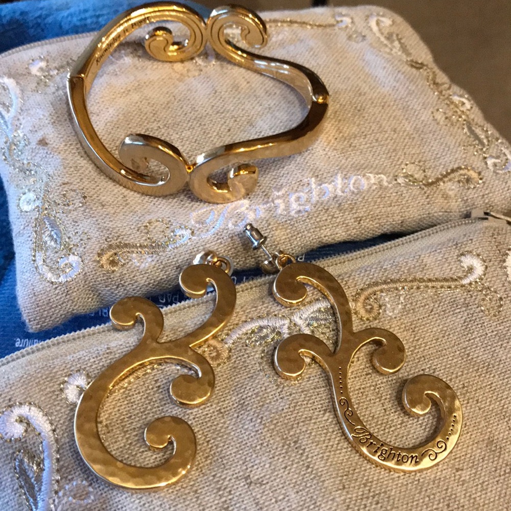 Brighton Versailles bangle bracelet and earrings